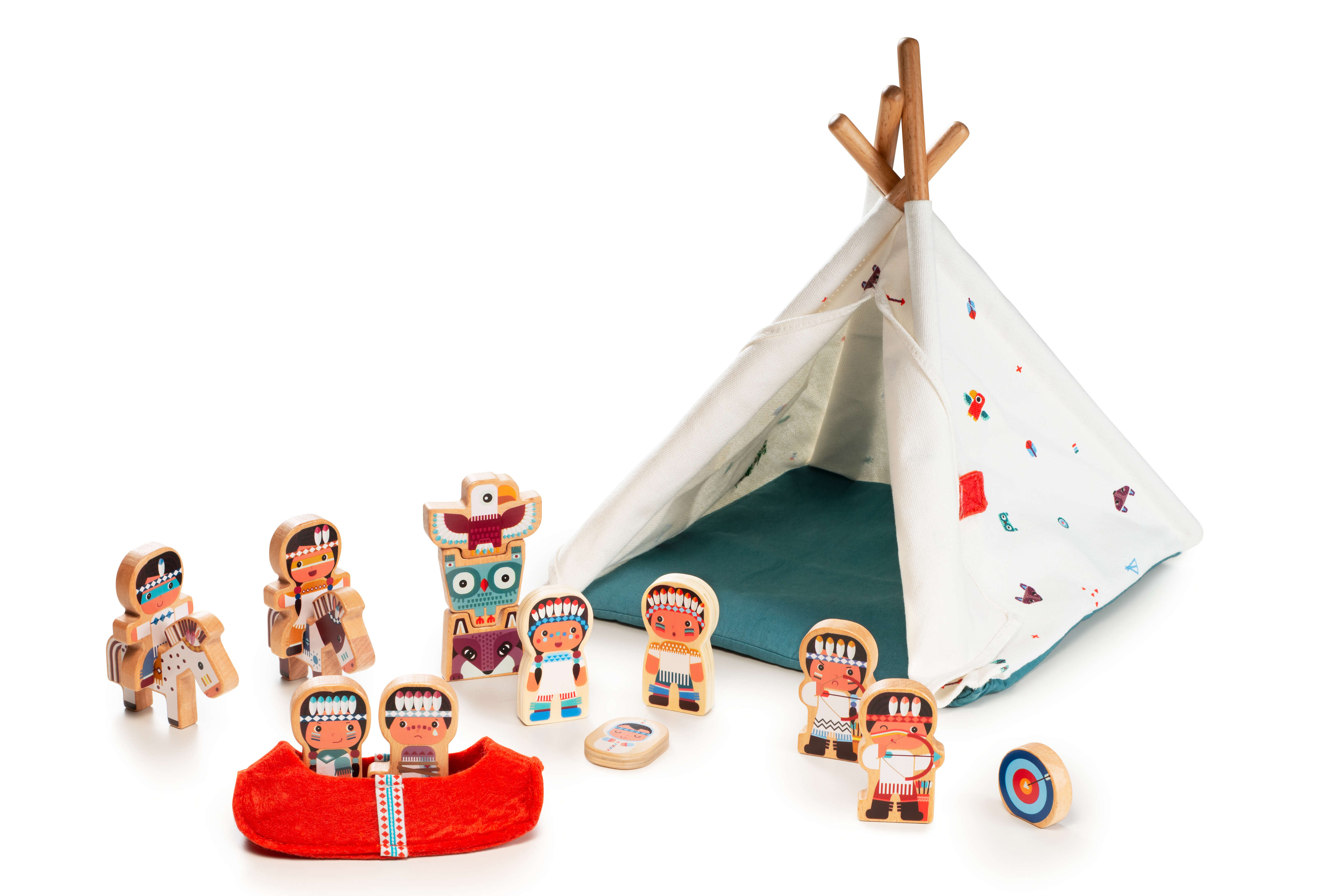 Le tipi et les indiens